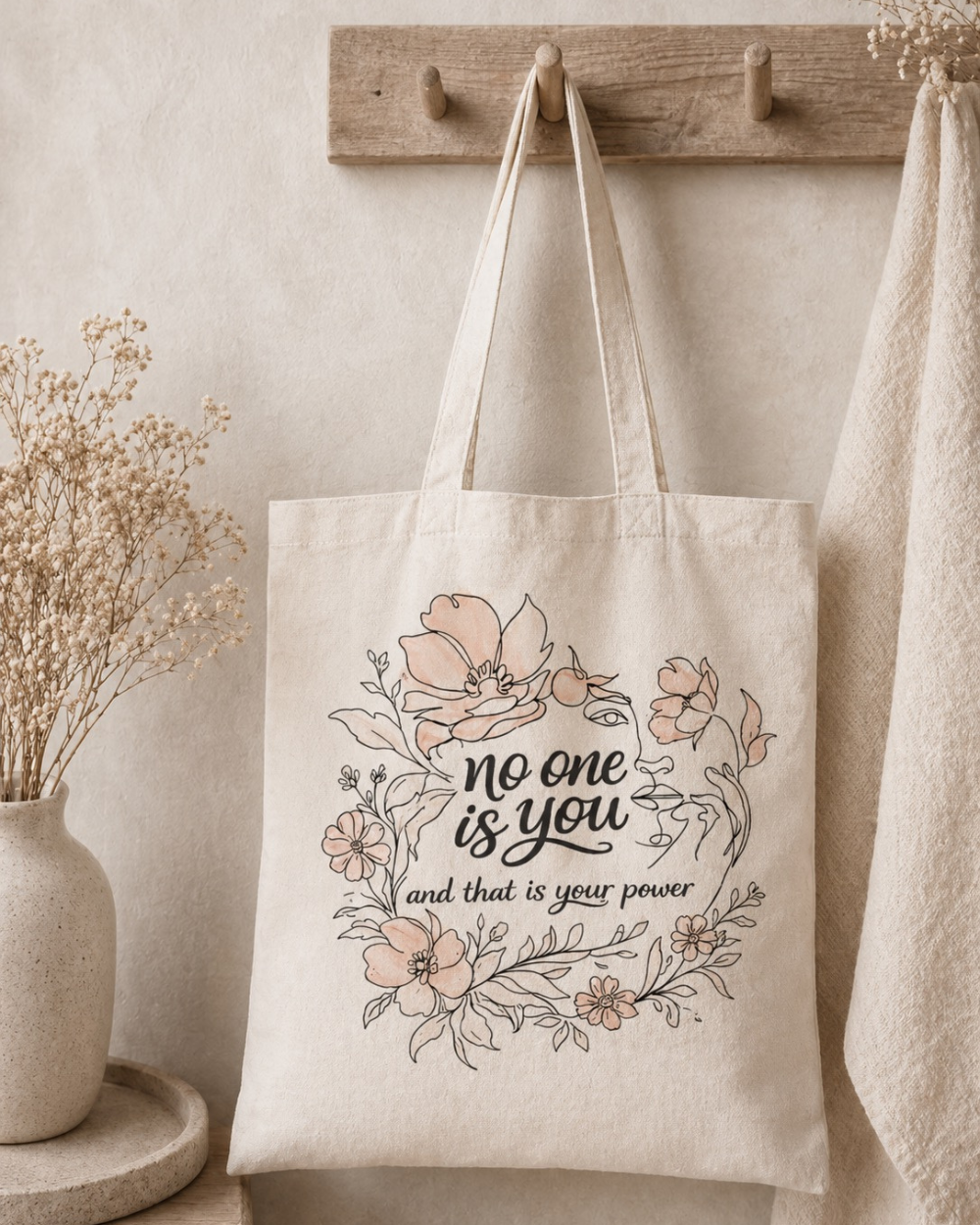 No One Is You – Organic Canvas Tote Bag