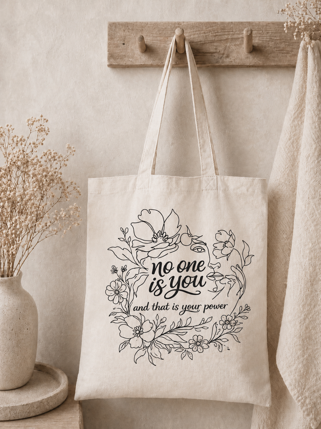 No One Is You – Organic Canvas Tote Bag